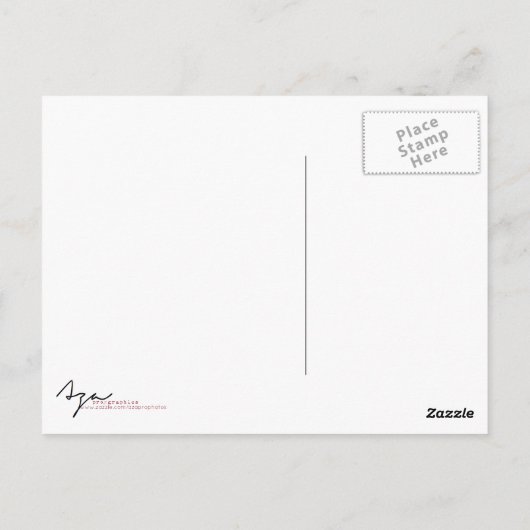 Carte Postale photo aza noir et blanc (Dos)