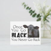 Carte Postale Photo Black Angus Funny Cow (Debout devant)
