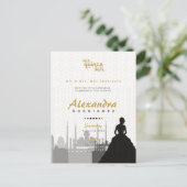 Carte postale photo Black & Gold Arabian Quinceañe (Debout devant)