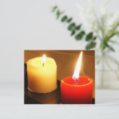 Carte postale photo bougies - Flames (Debout devant)