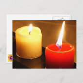 Carte postale photo bougies - Flames (Devant / Derrière)