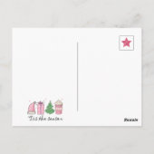 Carte Postale Photo Budget Cette saison Pink & Green Christmas (Dos)