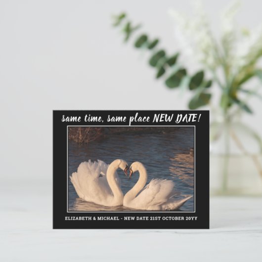 Carte Postale Photo BUDGET Changement de plan Enregistrer la dat (Debout devant)