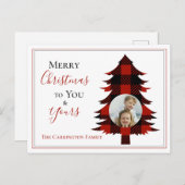 Carte Postale Photo Buffalo Check Christmas Tree (Devant / Derrière)