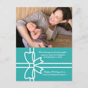 Carte postale photo cadeau de vacances Turquoise