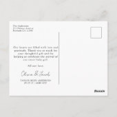 Carte Postale Photo Calligraphie Nom Naissance Statistiques Nouv (Dos)