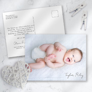 Carte Postale Photo Calligraphie Nom Naissance Statistiques Nouv