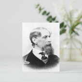 Carte Postale Photo Charles Dickens (Debout devant)
