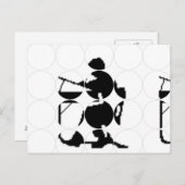 Carte postale photo circulaire (Devant / Derrière)