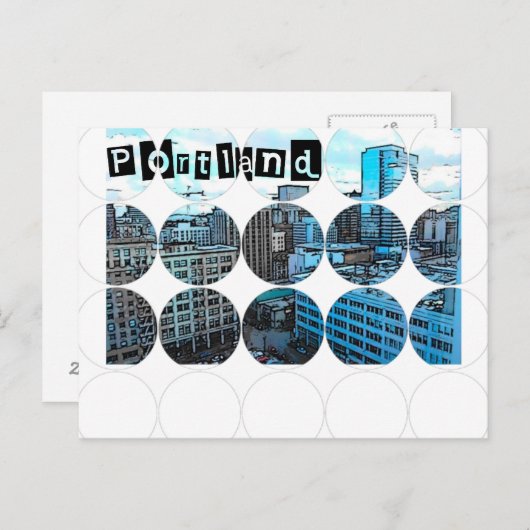 Carte postale photo circulaire (Devant / Derrière)