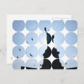 Carte postale photo circulaire (Devant / Derrière)