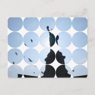 Carte postale photo circulaire