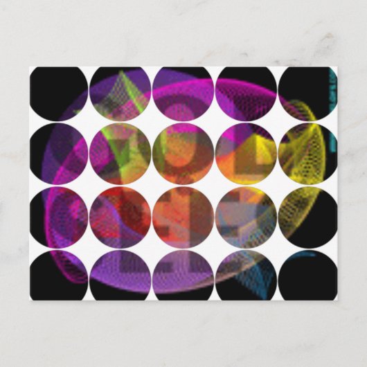 Carte postale photo circulaire (Devant)