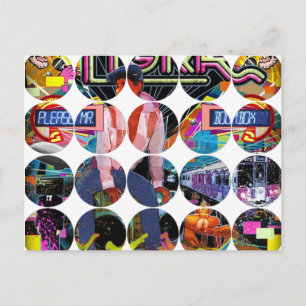 Carte postale photo circulaire