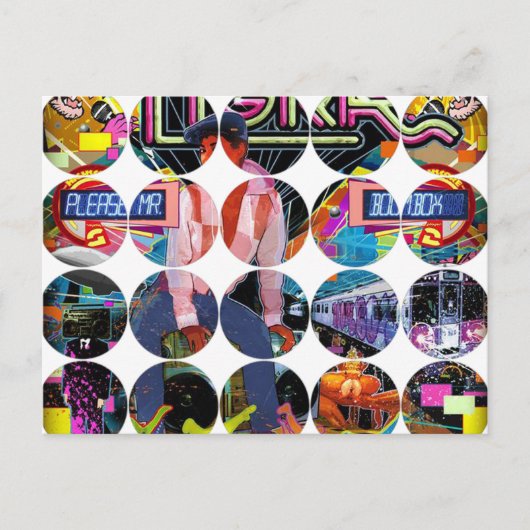 Carte postale photo circulaire (Devant)