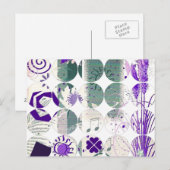 Carte postale photo circulaire (Devant / Derrière)