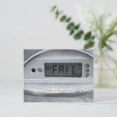 Carte postale photo circulaire - Customisée (Debout devant)