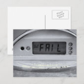 Carte postale photo circulaire - Customisée (Devant / Derrière)