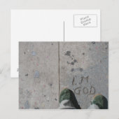 Carte postale photo circulaire - Customisée (Devant / Derrière)