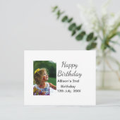 Carte Postale Photo classique moderne ajouter nom date joyeux an (Debout devant)