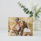 Carte Postale Photo Code QR Enregistrez la Date Mariage (Debout devant)