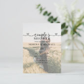 Carte Postale Photo Coeur Calligraphie Couples Douche (Debout devant)