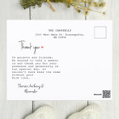 Carte Postale Photo Collage à la main Baby shower Merci