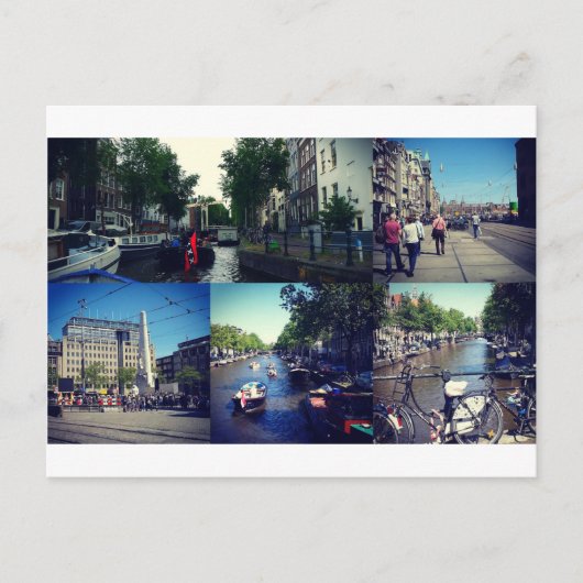Carte Postale Photo collage Amsterdam 1 (Devant)