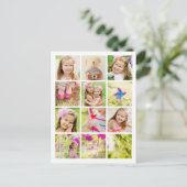 Carte Postale Photo Collage Modèle Personnalisé (Debout devant)