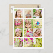 Carte Postale Photo Collage Modèle Personnalisé (Devant / Derrière)