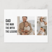 Carte Postale Photo Collage moderne | Cadeau papa (Devant)