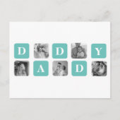 Carte Postale Photo Collage moderne Happy Fête des pères Cadeau (Devant)