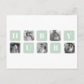 Carte Postale Photo Collage moderne Mint Best Hubby Cadeau (Devant)