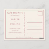 Carte Postale Photo coucher de soleil italien enregistrer la dat (Dos)