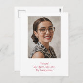 Carte Postale Photo d'anniversaire moderne (Devant / Derrière)