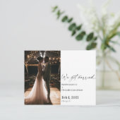 Carte Postale Photo d'annonce de mariage surprise moderne (Debout devant)