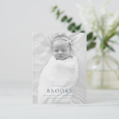 Carte postale photo d'annonce de naissance (Debout devant)