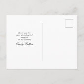 carte postale photo d'annonce de remise de diplôme (Dos)