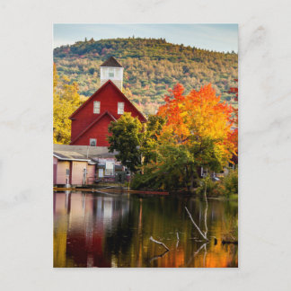 Carte Postale Photo d'automne Grist Mill Ashland New Hampshire