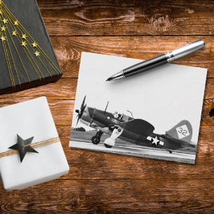 Carte Postale Photo d'aviation en noir et blanc d'un avion vinta