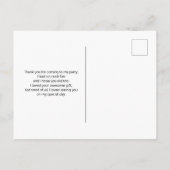 Carte Postale Photo de 2 ananas sur un Merci de plage (Dos)