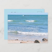 Carte Postale Photo de Blue Atlantic Ocean (Devant / Derrière)