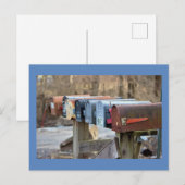 Carte Postale Photo de boîtes aux lettres (Devant / Derrière)