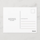 Carte Postale Photo de bonne année avec un script moderne pour l (Dos)