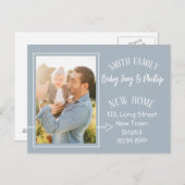 Carte postale photo de changement d'adresse Simple (Devant / Derrière)