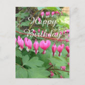 Carte Postale Photo de cœur saignant rose pour anniversaire (Devant)
