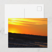 Carte postale photo de coucher de soleil (Devant / Derrière)