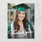 Carte Postale Photo de diplôme merci (Devant)