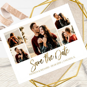 Carte Postale Photo de Faire-Part de Mariage Moderne