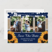 Carte postale photo de faire-part de mariage rusti (Devant / Derrière)